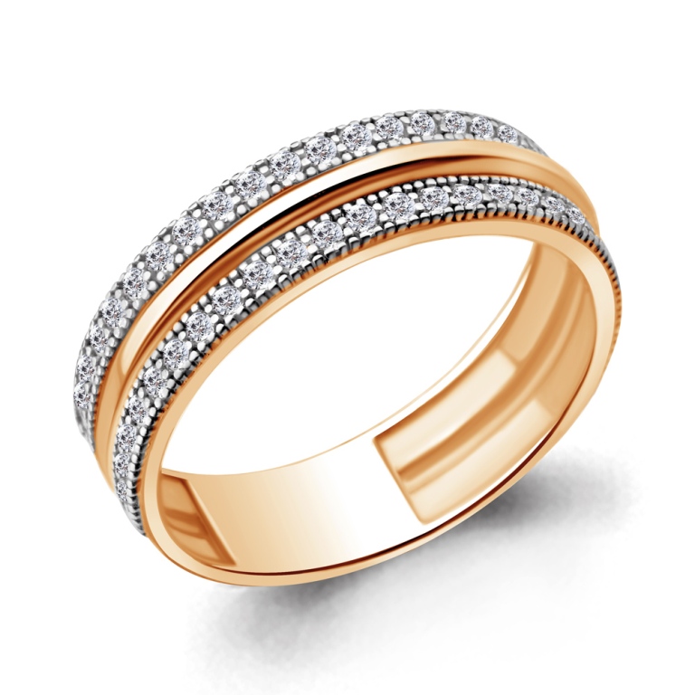 Кольцо из красного золота 585 пробы 68840А