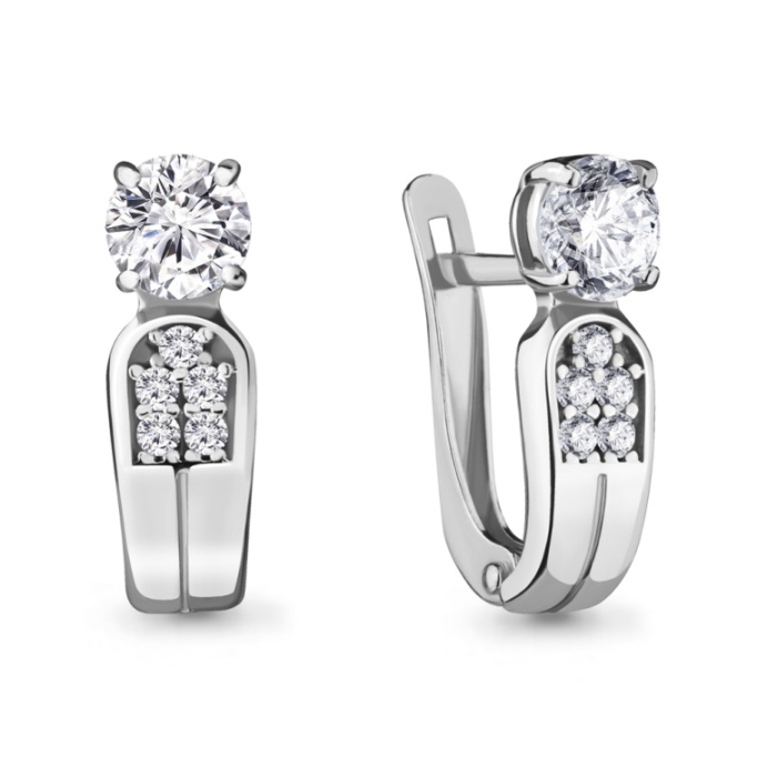 Серьги из серебра 48134А