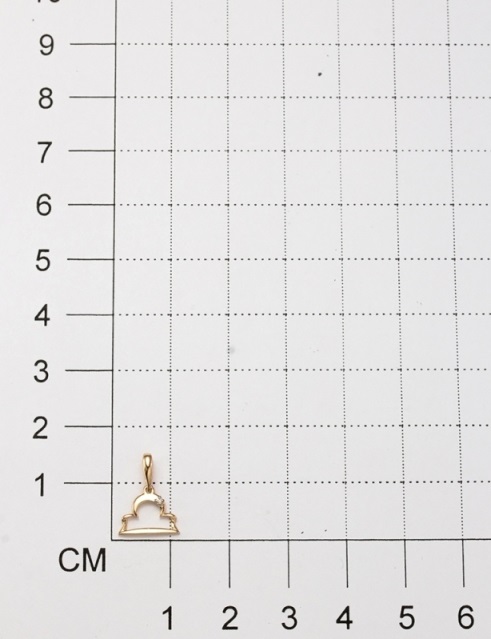 Подвеска из красного золота 585 пробы 34216-100 с бриллиантом