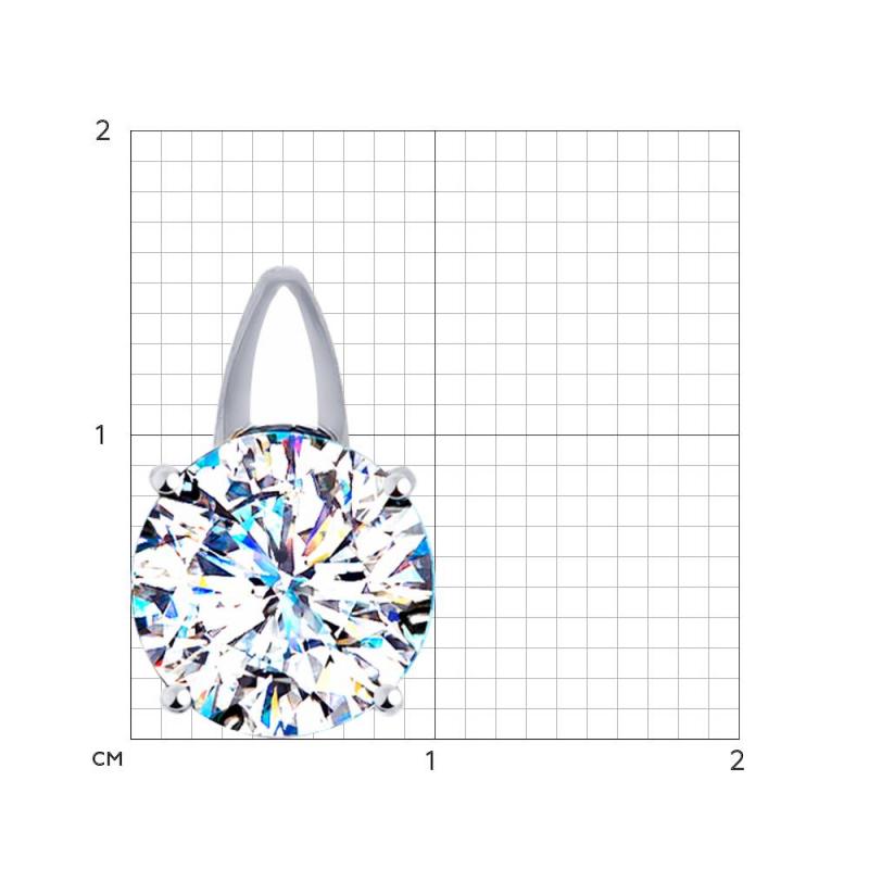 Подвеска из родированого серебра 925 пробы 94031754