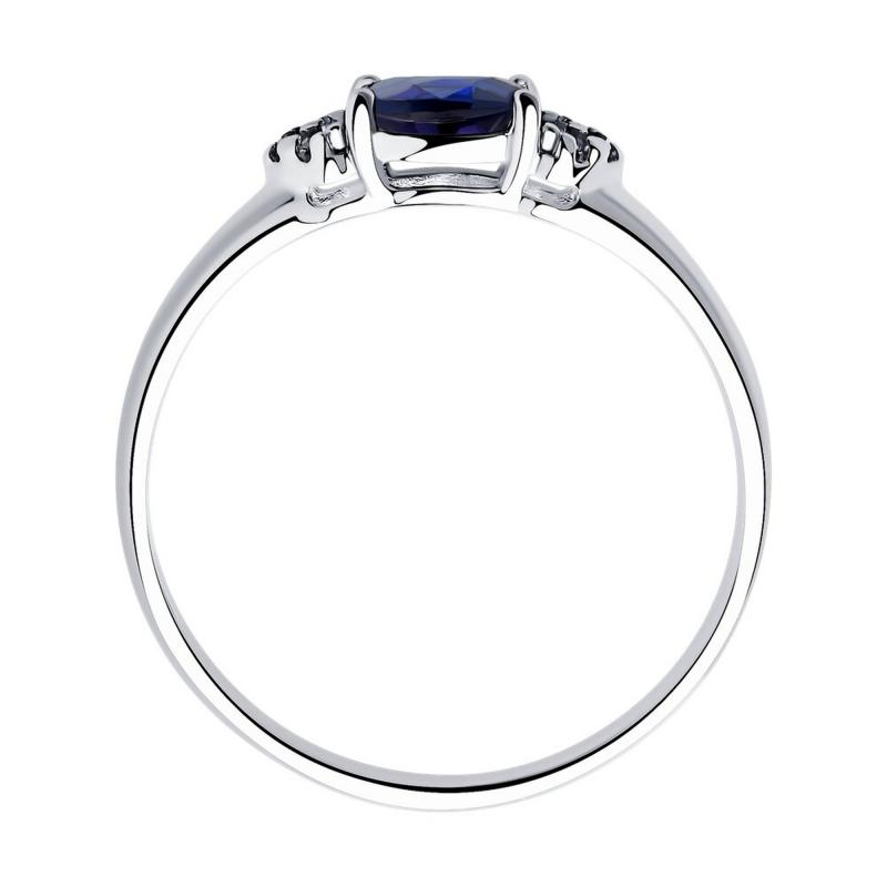 Кольцо из родированого серебра 925 пробы 88010010