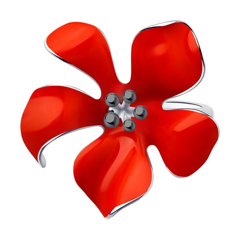 Кольцо из родированого серебра 925 пробы 94013387