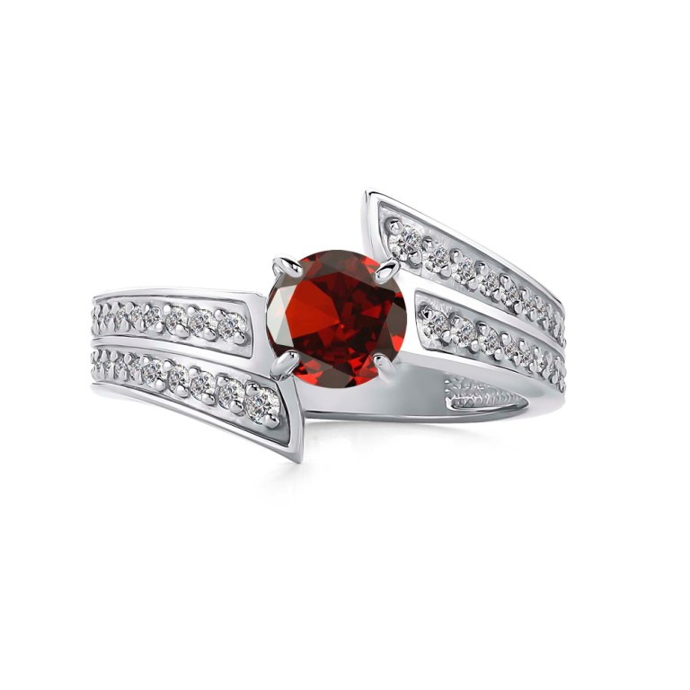 Кольцо из родированого серебра 925 пробы 01-4058/00ГР-00