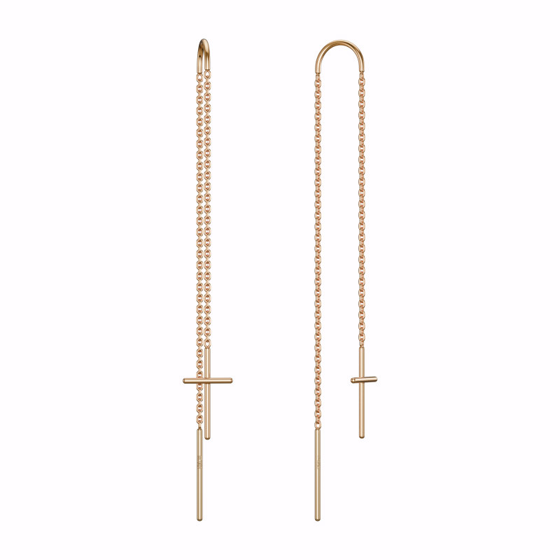 Серьги из золота НС12-1839