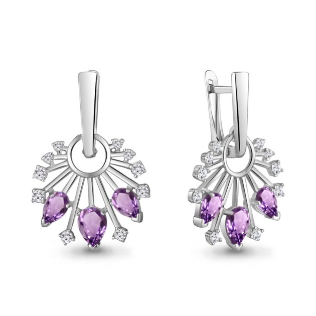 Серьги из серебра 4758204А