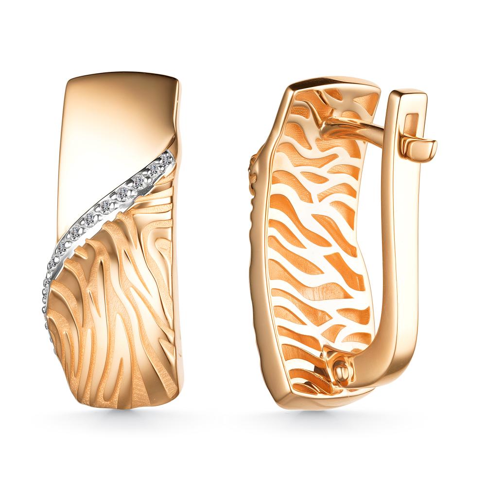 Серьги из золота 25648-100