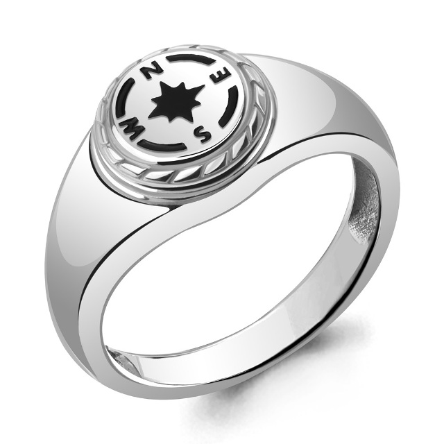 Кольцо из родированого серебра 925 пробы 54883