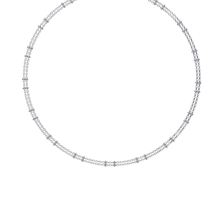 Колье из серебра НХ22-1809Р-3 д. 0,4 мм