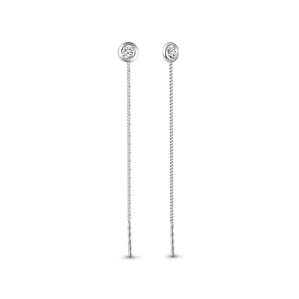 Серьги из серебра 45473А