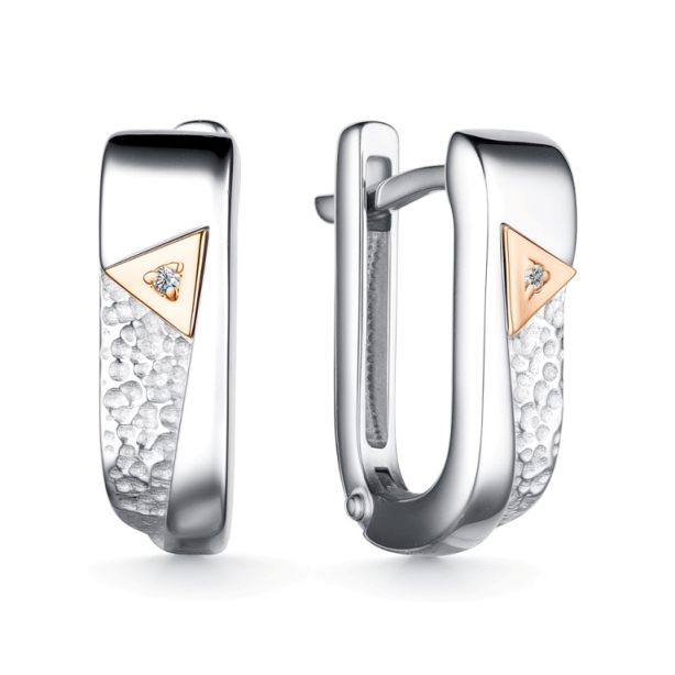 Серьги из серебра 02-4125/000Б-00