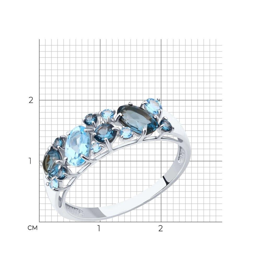Кольцо из белого золота 585 пробы 714174-3