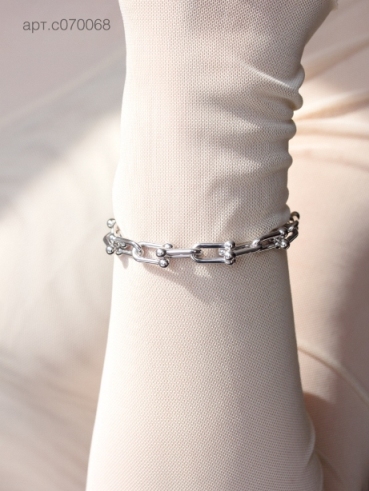 Браслет из родированого серебра 925 пробы с070068