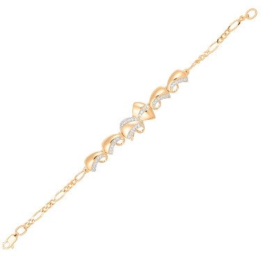 Браслет из красного золота 585 пробы бр078-01