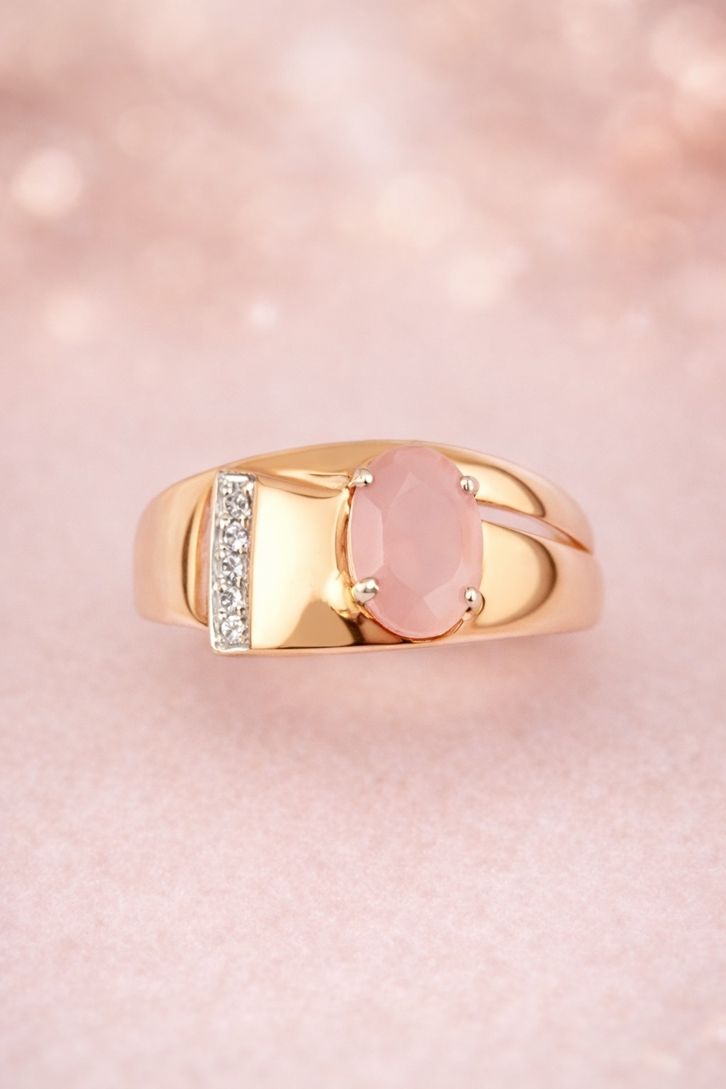 Кольцо из красного золота 585 пробы 01-1826пд