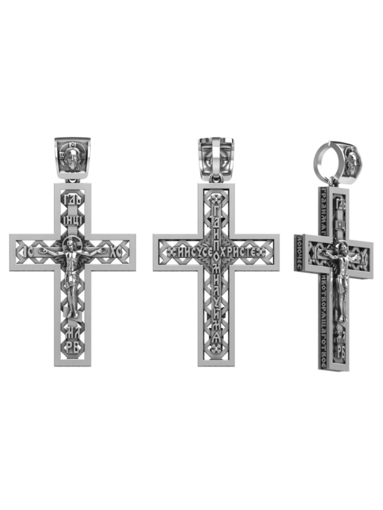 Крест из серебра ПК-002м