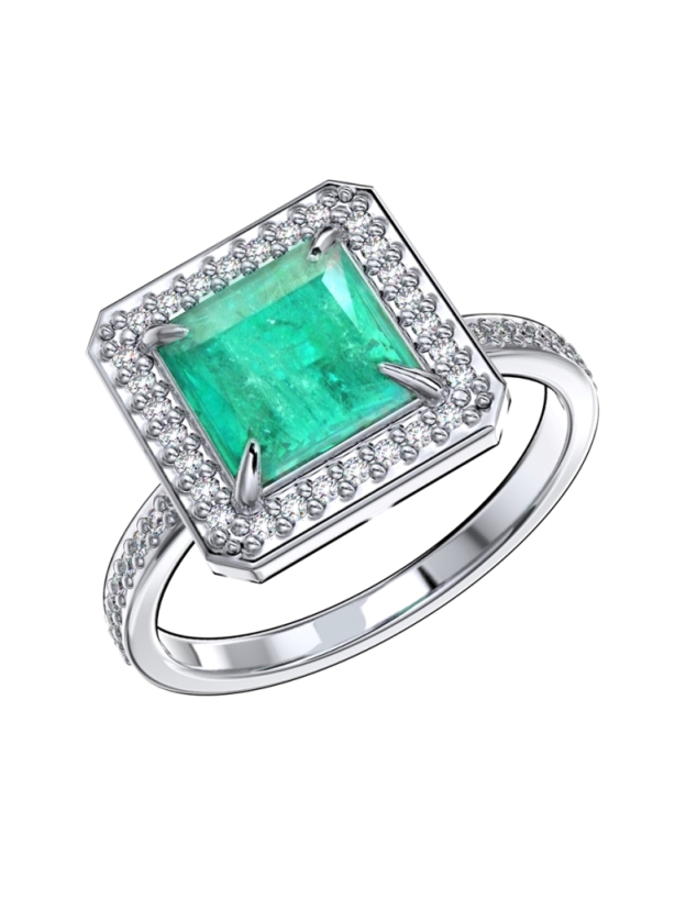 Кольцо из родированого серебра 925 пробы 1101734-05675