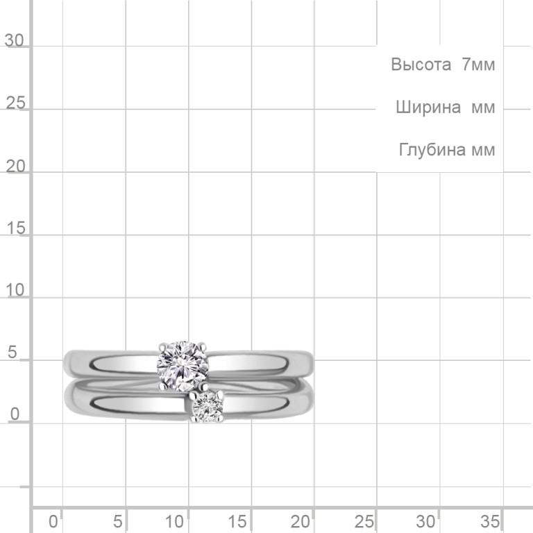Кольцо из серебра 67409А