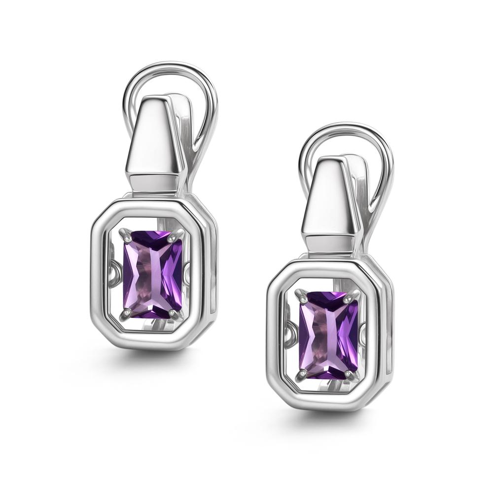 Серьги из серебра 02-4220/00АМ-00