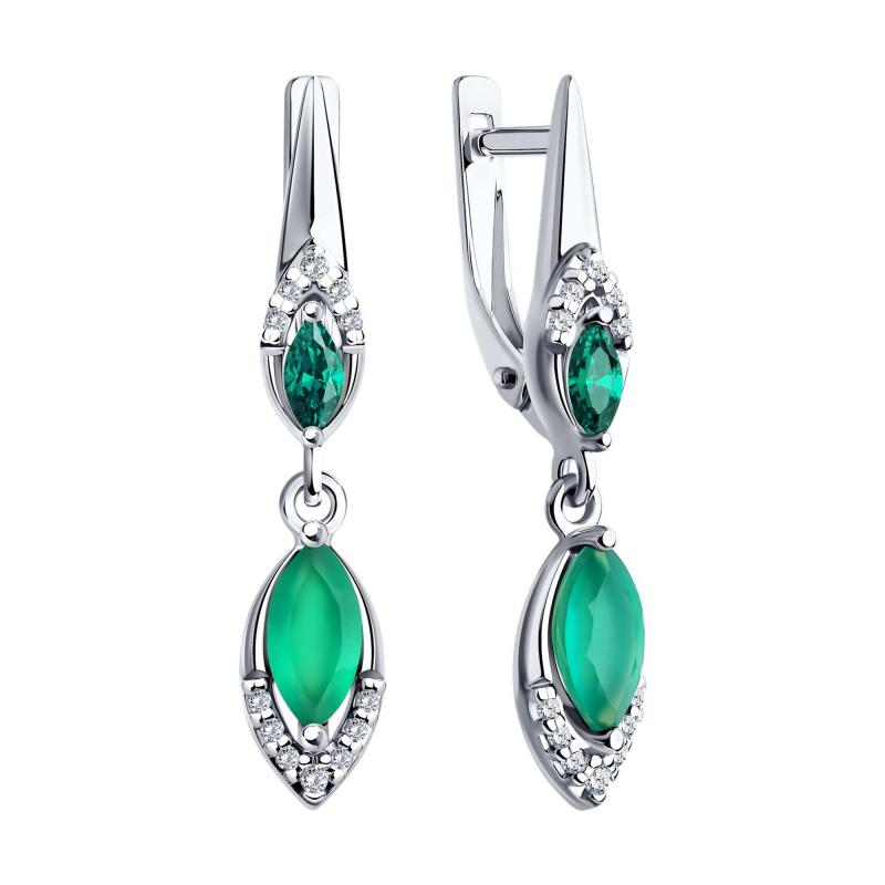 Серьги из серебра 92022031
