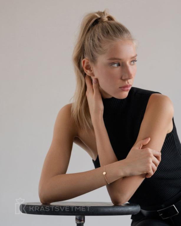 Браслет из красного золота 585 пробы НБ12-1742 д. 0,9  , плетение: гурметы