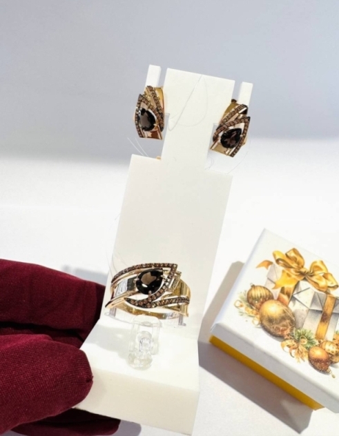 Серьги из красного золота 585 пробы кл4323а-4-01