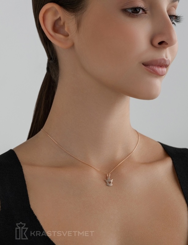 Подвеска из красного золота 585 пробы НП12-1513