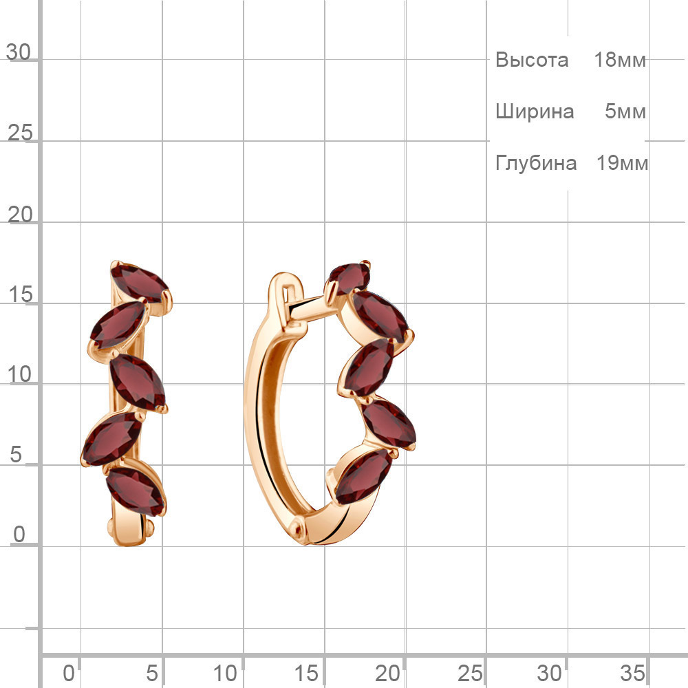Серьги из золота 4751403