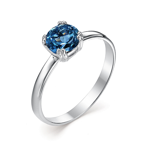 Кольцо из родированого серебра 925 пробы 01-0023/0ГТС-00