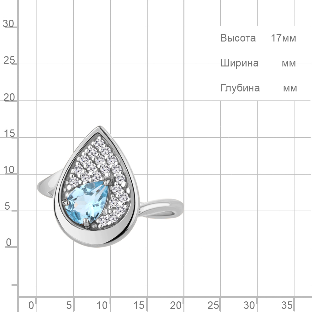 Кольцо из серебра 6973705А