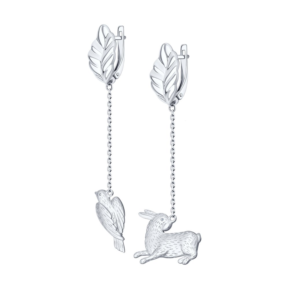 Серьги из серебра 94024321