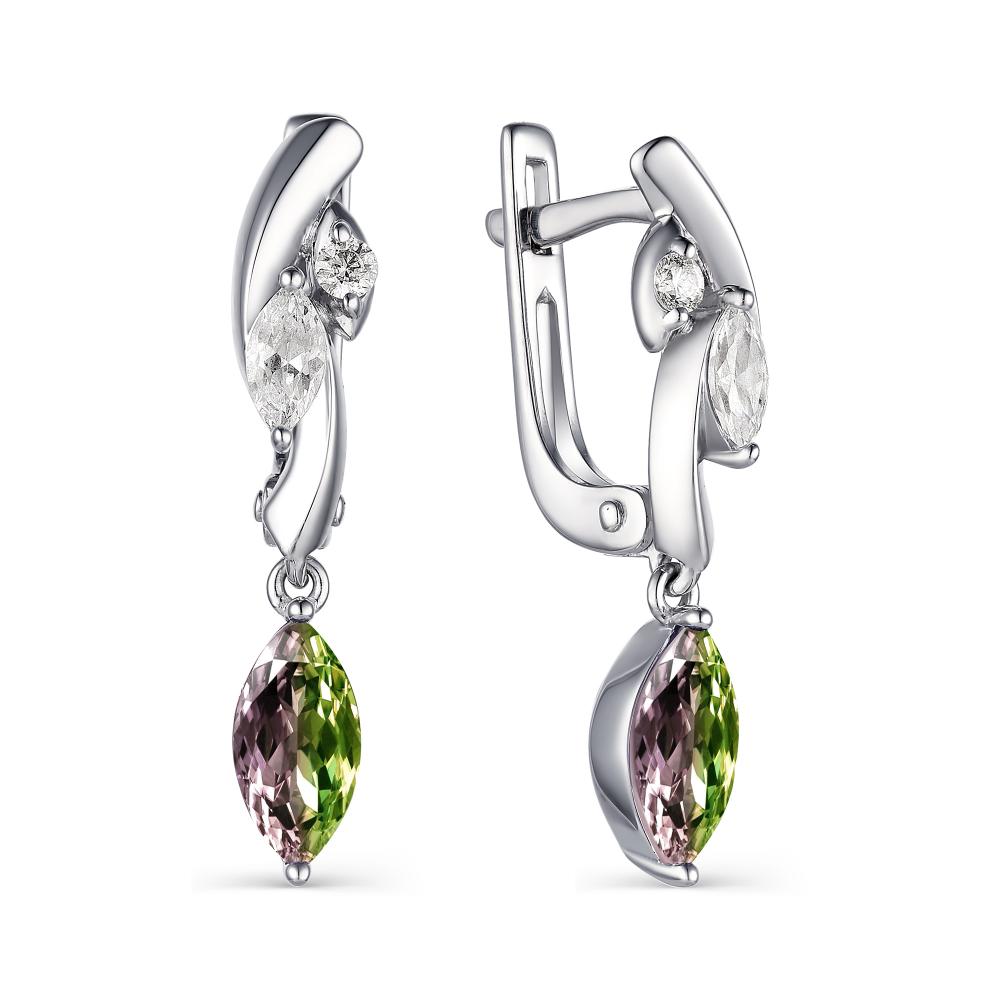 Серьги из серебра 02-1679/0ТРН-00