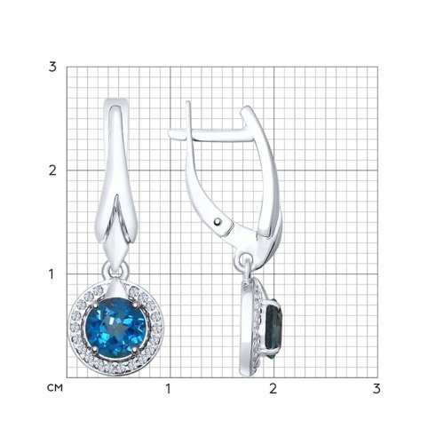 Серьги из серебра 92021610