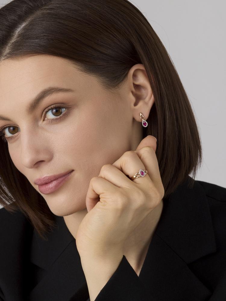 Серьги из золота 26434-103