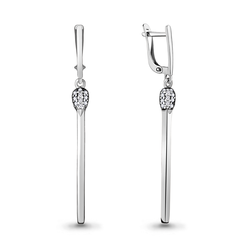 Серьги из серебра 48067Ч
