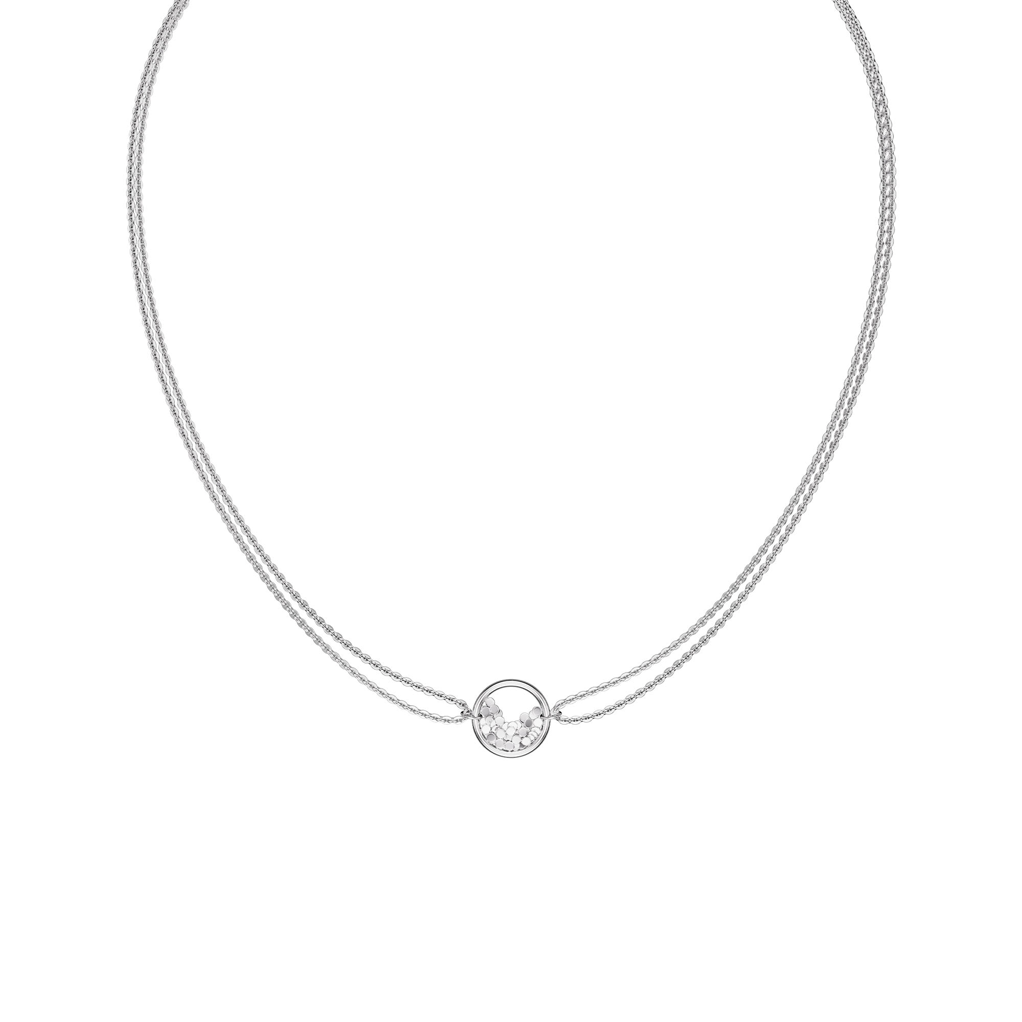 Колье из серебра НХ22-1824-3 д. 0,35 мм