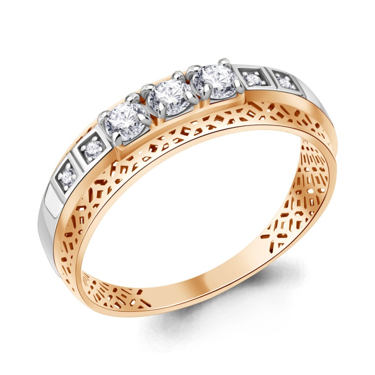 Кольцо из красного золота 585 пробы 650003