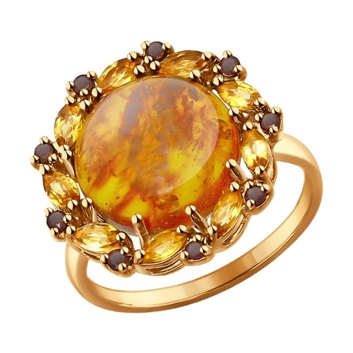 Кольцо из красного золота 585 пробы 714308