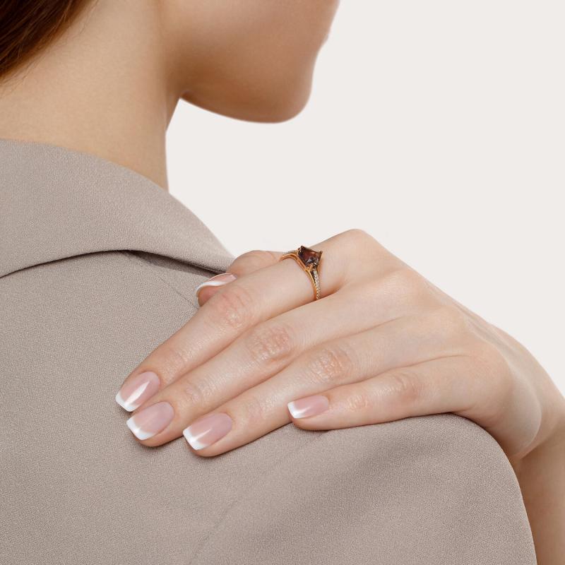 Кольцо из красного золота 585 пробы 715421