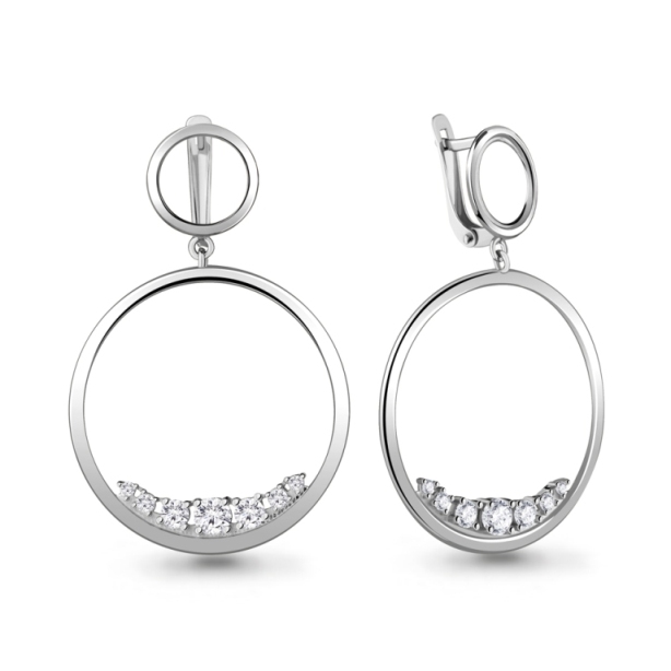 Серьги из серебра 48695А