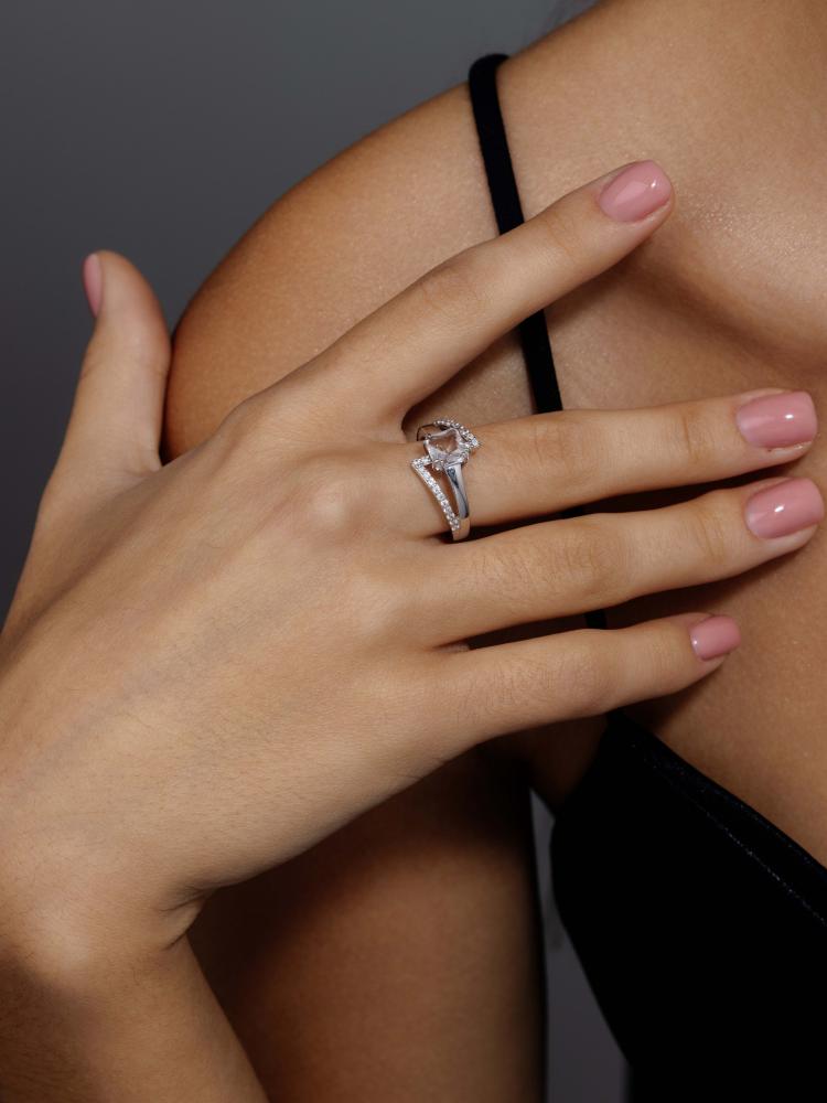 Кольцо из серебра 01-4059/00ГХ-00