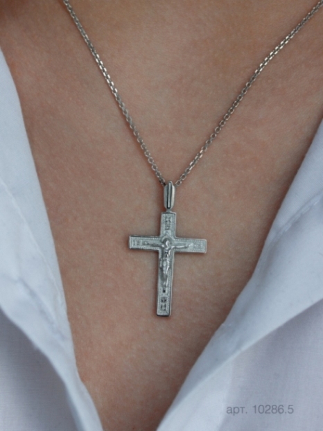 Крест из серебра 10286