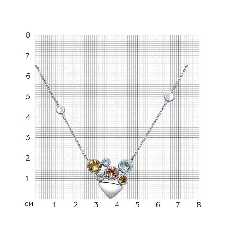 Колье из серебра 94070109