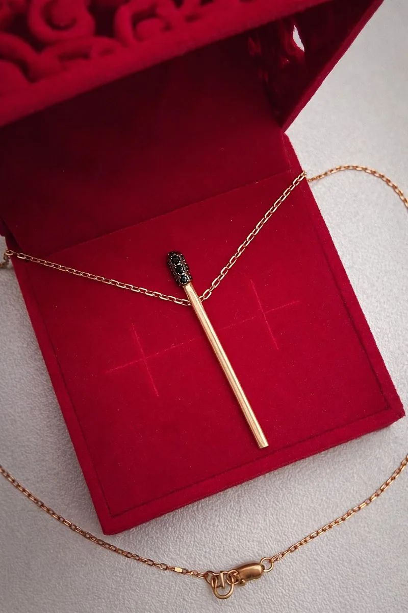 Колье из красного золота 585 пробы 1407-414767К-2Ч