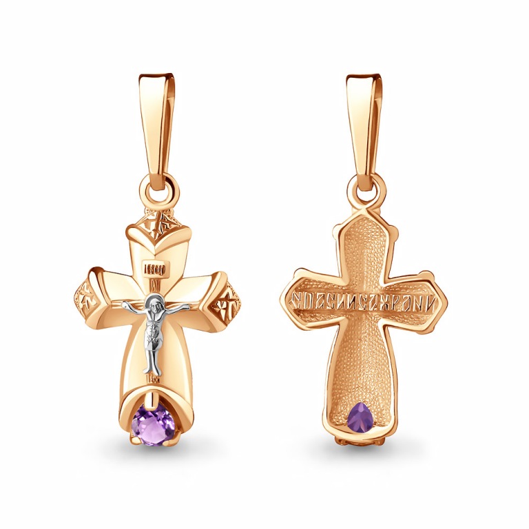 Крест из серебра 2225004