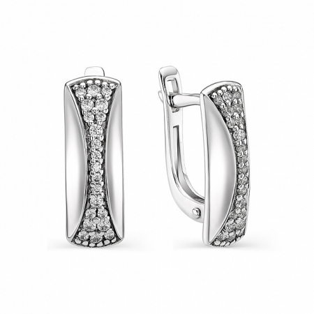 Серьги из серебра 02-0757/00КЦ-00