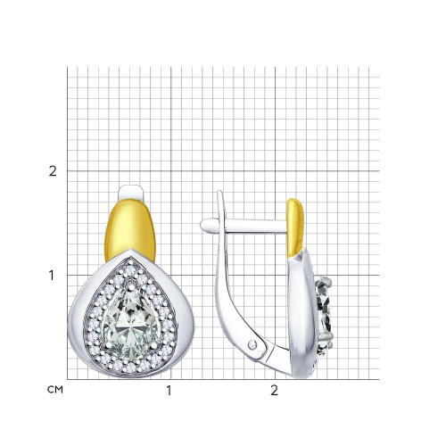 Серьги из серебра 94022639