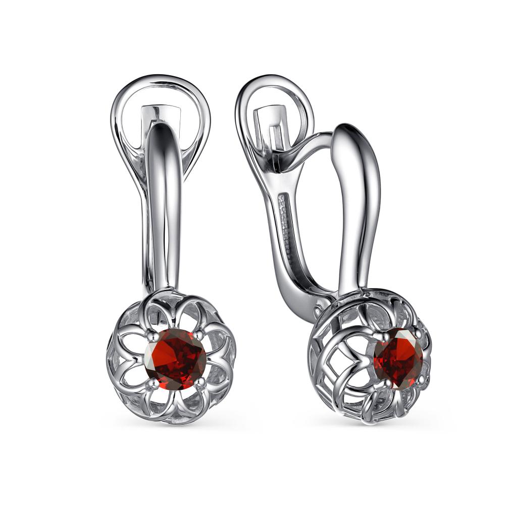 Серьги из серебра 02-3149/00ГР-00