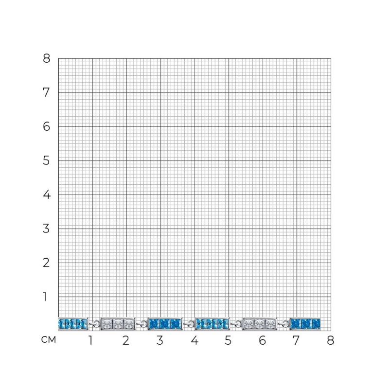 Браслет из серебра 94050612