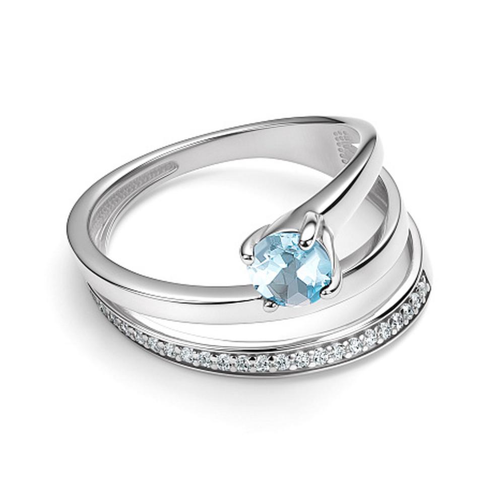 Кольцо из родированого серебра 925 пробы 01-4294/00ТБ-00