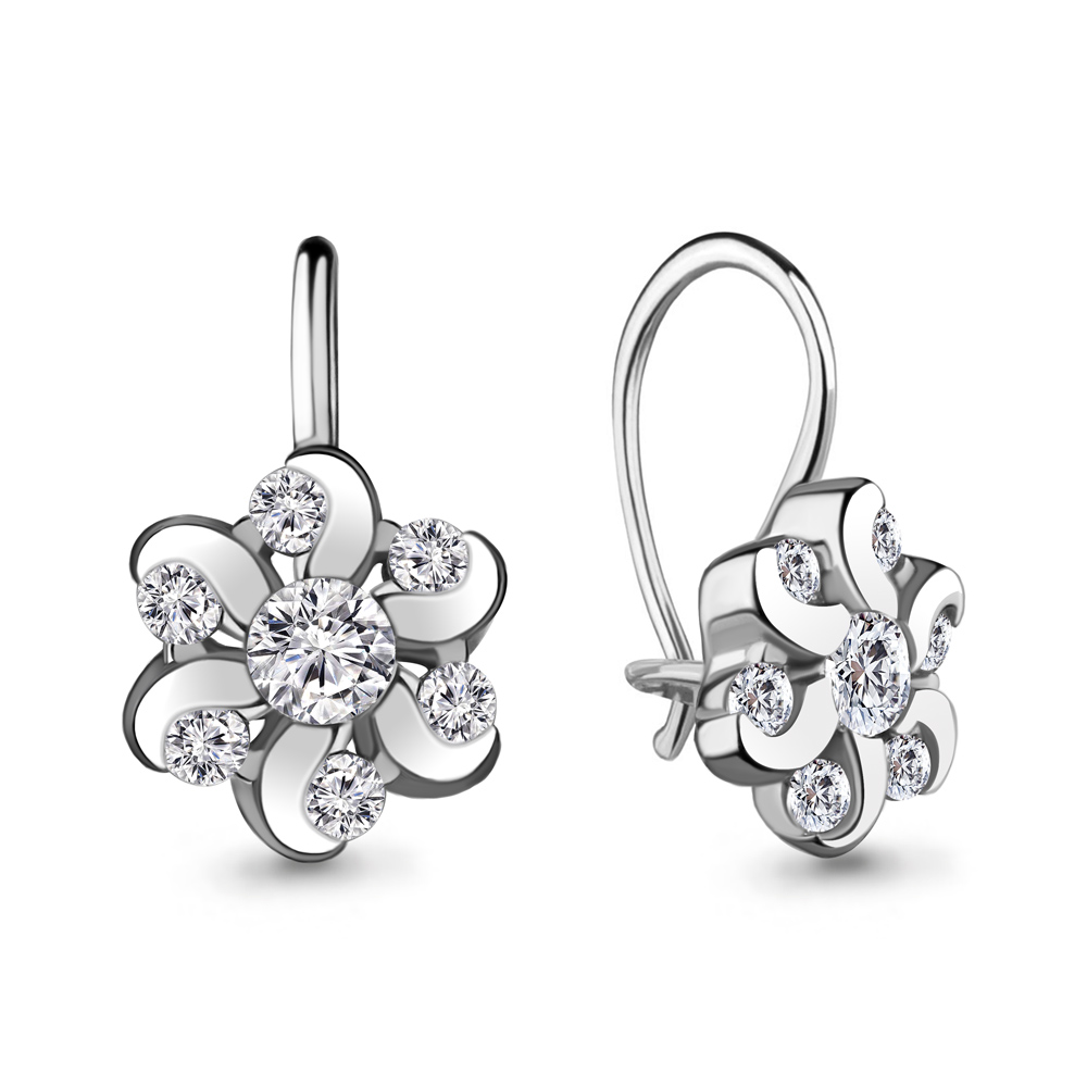 Серьги из серебра 48650А